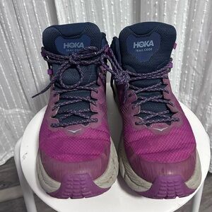 Hoka Women's Athletic Shoes - Pink and Navy
